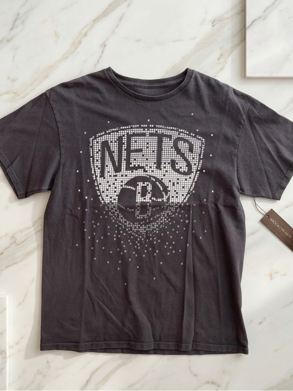 Kids NETS Graphic Tee in Charcoal - Unbranded